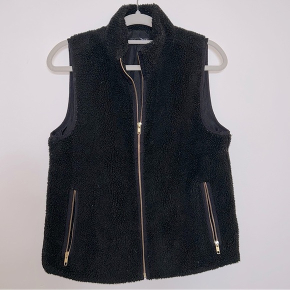 J Crew Mercantile Sherpa Vest - Picture 1 of 5